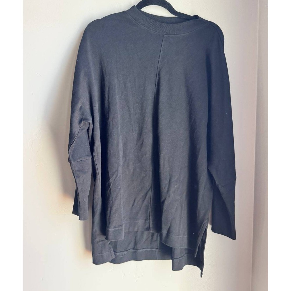 Pact Organic Cotton Black Tunic Pullover M Drop Loungewear Travel Minimalist
